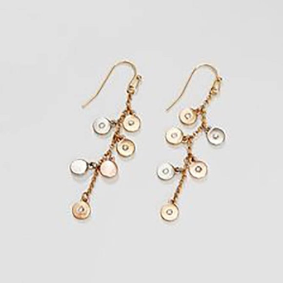 COPY - Ann taylor LOFT Trie Color Circle Drop Earrings - Picture 1 of 1